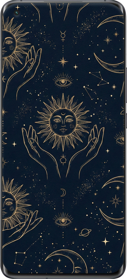 TPU чехол Celestial Harmony: Sun & Moon Gold Mystic Pattern для Xiaomi Mi 11 - 6778b-2253 изображение 