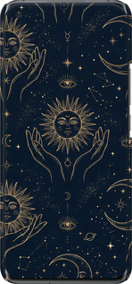 3D пластиковый матовый чехол Celestial Harmony: Sun & Moon Gold Mystic Pattern для Xiaomi Mi 11 - 6778m-2253 изображение 