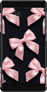 3D пластиковый глянцевый чехол Coquette Ribbons Dark Coquette для Xiaomi Mi 5s Plus - 6767c-396 изображение 