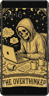 3D пластиковый глянцевый чехол The Overthinker для Xiaomi Mi 5s Plus - 6774c-396 изображение 