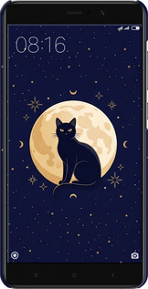 3D пластиковый глянцевый чехол Cute Cat Celestial/Witchy для Xiaomi Mi 5s Plus - 6787c-396 изображение 