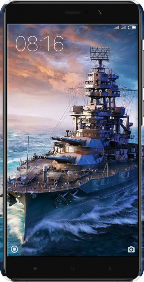 3D пластиковый глянцевый чехол Военный корабль, world of tanks, wargaming для Xiaomi Mi 5s Plus - 6461c-396 изображение 