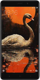 Силиконовый чехол Лебедь для Xiaomi Mi 5s Plus - 5964u-396 изображение 