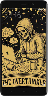 Силиконовый чехол The Overthinker для Xiaomi Mi 5s Plus - 6774u-396 изображение 