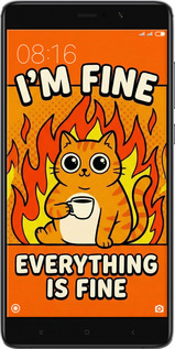 Силіконовий чехол Funny Cat для Xiaomi Mi 5s Plus - 6786u-396 изображение 