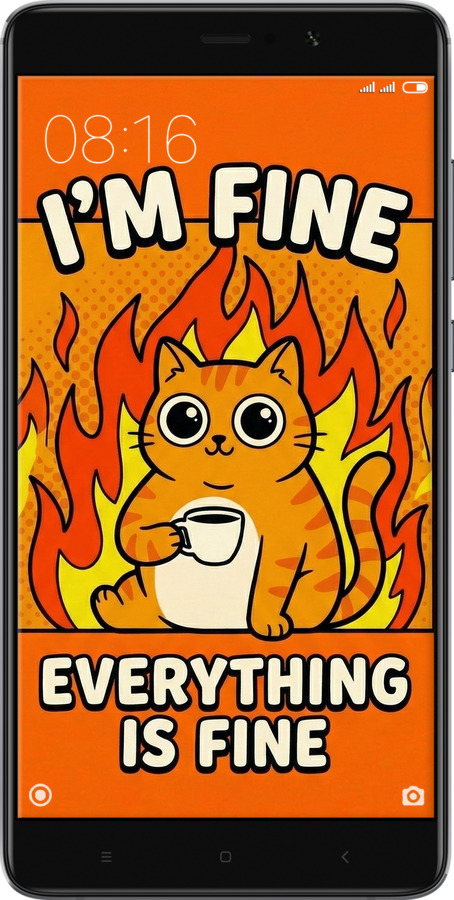 Силіконовий чехол Funny Cat для Xiaomi Mi 5s Plus - 6786u-396 изображение 