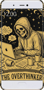 3D пластиковый глянцевый чехол The Overthinker для Xiaomi Mi 5s - 6774c-395 изображение 