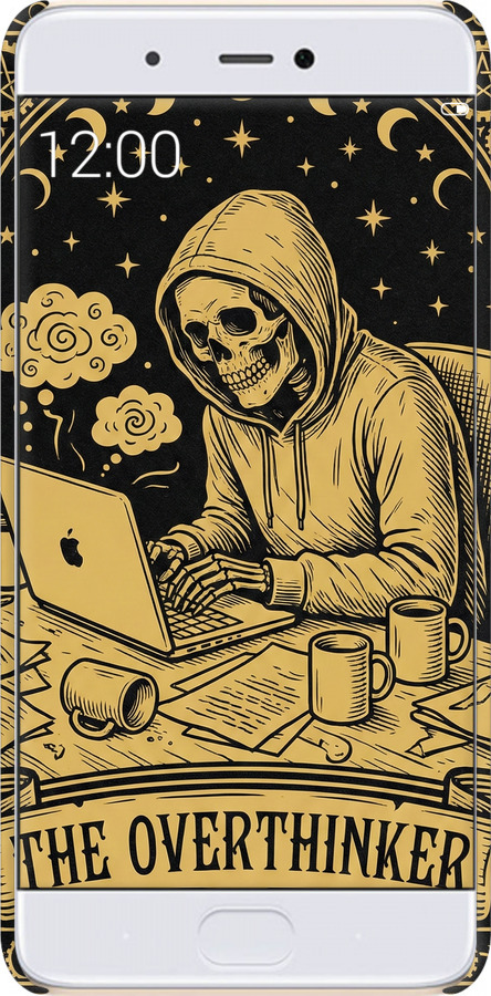 3D пластиковый глянцевый чехол The Overthinker для Xiaomi Mi 5s - 6774c-395 изображение 