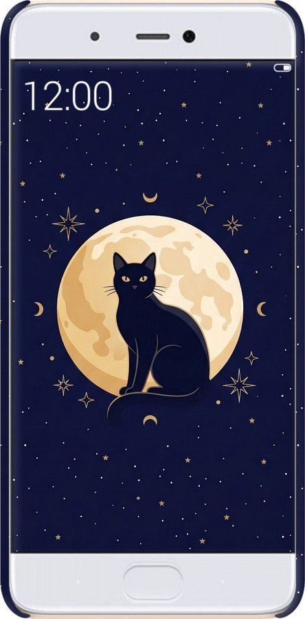 3D пластиковый глянцевый чехол Cute Cat Celestial/Witchy для Xiaomi Mi 5s - 6787c-395 изображение 