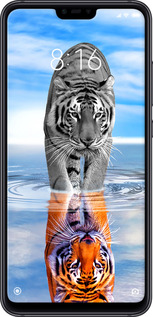 TPU чехол Тигр для Xiaomi Mi 8 Lite - 6016b-1585 изображение 