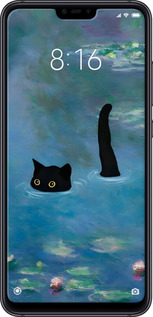 TPU чехол С изображением кота и водяной лилии Monet для Xiaomi Mi 8 Lite - 6519b-1585 изображение 