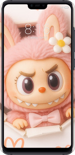 3D пластиковый матовый чехол Лабубу 2 для Xiaomi Mi 8 Lite - 6710m-1585 изображение 