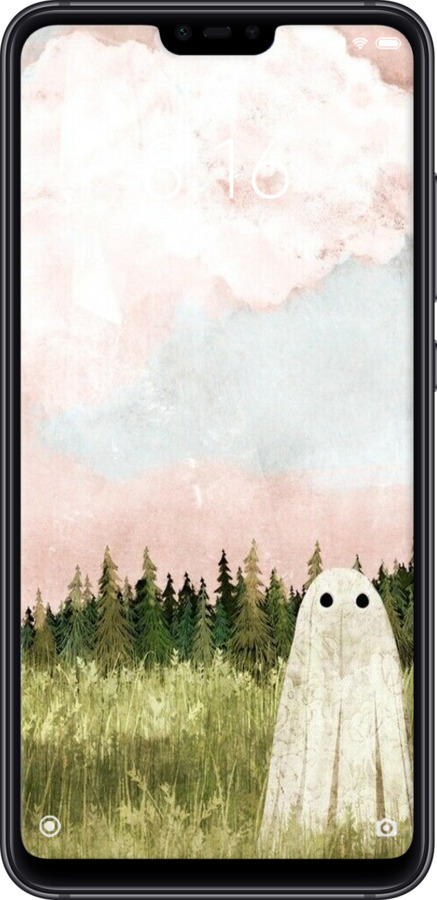 2D пластиковый чехол Привидение для Xiaomi Mi 8 Lite - 6401t-1585 изображение 