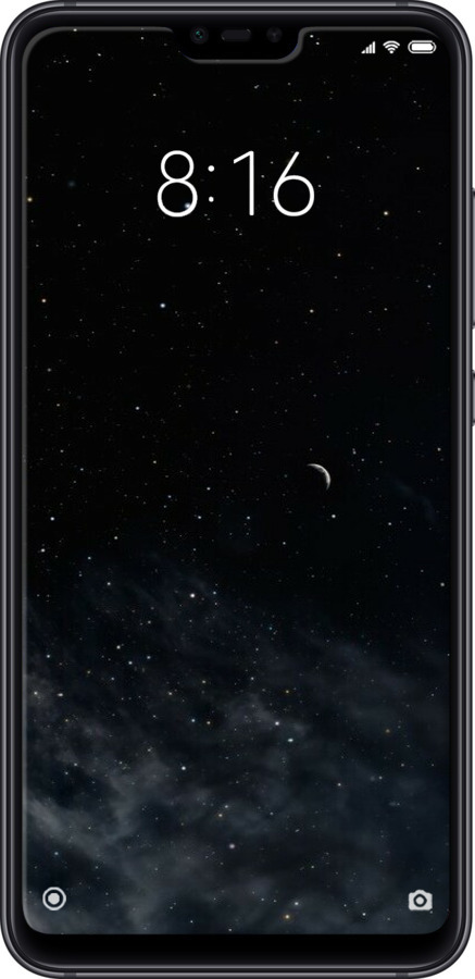 2D пластиковый чехол Ночное небо для Xiaomi Mi 8 Lite - 6451t-1585 изображение 