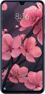 TPU чехол Пурпурная сакура для Xiaomi Mi 9 SE - 6075b-1674 изображение 