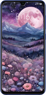 TPU чехол Ніч місяць арт для Xiaomi Mi 9 SE - 6319b-1674 изображение 