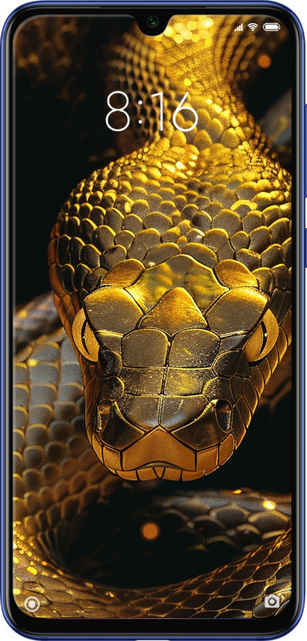 TPU чехол Golden snake для Xiaomi Mi 9 SE - 6072b-1674 изображение 