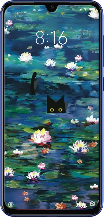 TPU чехол Чохол із зображенням водяних лілій Моне та кішок для Xiaomi Mi 9 SE - 6399b-1674 изображение 