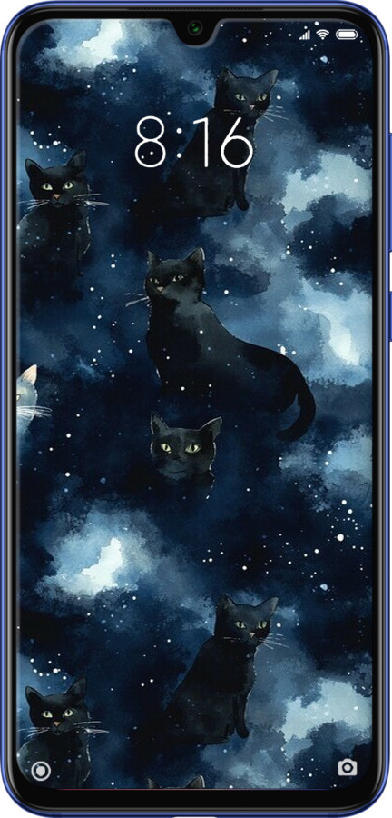 TPU чехол Зображення котиків з темною аквареллю для Xiaomi Mi 9 SE - 6521b-1674 изображение 