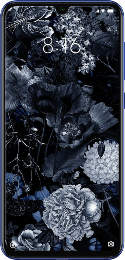 TPU чехол Абстрактный цветочный рисунок в синих тонах для Xiaomi Mi 9 SE - 6539b-1674 изображение 