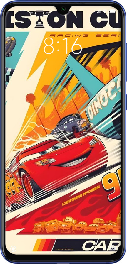 2D пластиковый чехол Тачки для Xiaomi Mi 9 SE - 6288t-1674 изображение 
