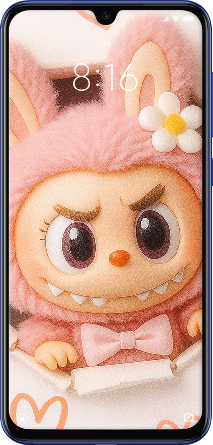 Силіконовий чехол Лабубу 2 для Xiaomi Mi 9 SE - 6710u-1674 изображение 