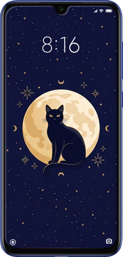 Силіконовий чехол Cute Cat Celestial/Witchy для Xiaomi Mi 9 SE - 6787u-1674 изображение 