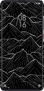 3D пластиковый матовый чехол С изображением Темных гор для Xiaomi Redmi K20 - 6489m-1817 изображение 