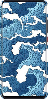 3D пластиковий матовий чехол Абстрактний малюнок морських хвиль для Xiaomi Redmi K20 Pro - 6538m-1816 изображение 