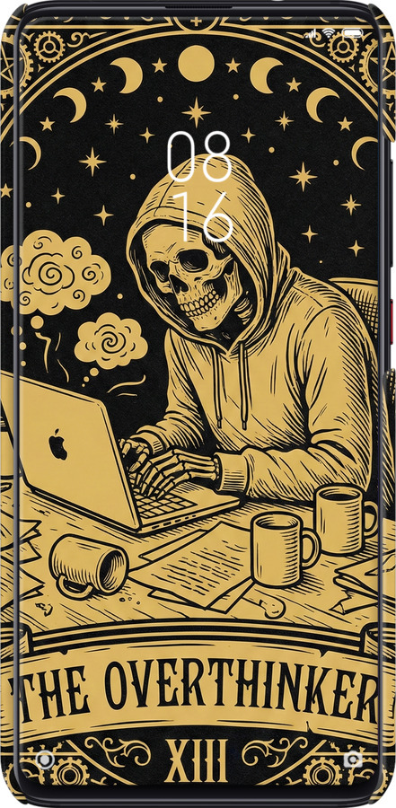 3D пластиковый матовый чехол The Overthinker для Xiaomi Redmi K20 - 6774m-1817 изображение 