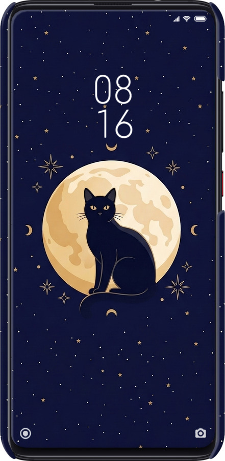 3D пластиковый матовый чехол Cute Cat Celestial/Witchy для Xiaomi Redmi K20 - 6787m-1817 изображение 