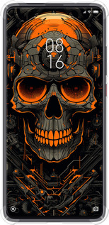 Силіконовий протиударний с посиленими кутами чехол Череп для Xiaomi Redmi K20 Pro - 5952sp-1816 изображение 