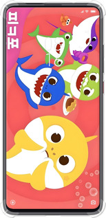 Силикон с усиленными углами чехол Бейби Шаркс для Xiaomi Mi 9T Pro - 6305sp-1698 изображение 