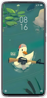 Силикон с усиленными углами чехол Уточка с автоматом для Xiaomi Redmi K20 Pro - 6356sp-1816 изображение 