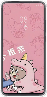 Силикон с усиленными углами чехол Том и джерри 2 для Xiaomi Mi 9T Pro - 6359sp-1698 изображение 