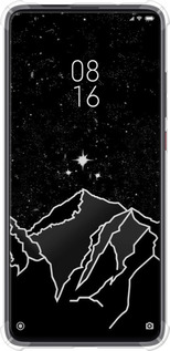 Силикон с усиленными углами чехол Минималистический горный пейзаж для Xiaomi Mi 9T Pro - 6438sp-1698 изображение 