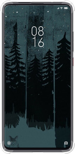 Силикон с усиленными углами чехол Лиса и ночной лес для Xiaomi Mi 9T - 6481sp-1815 изображение 