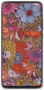 Силикон с усиленными углами чехол Абстрактные цветы для Xiaomi Mi 9T - 6526sp-1815 изображение 