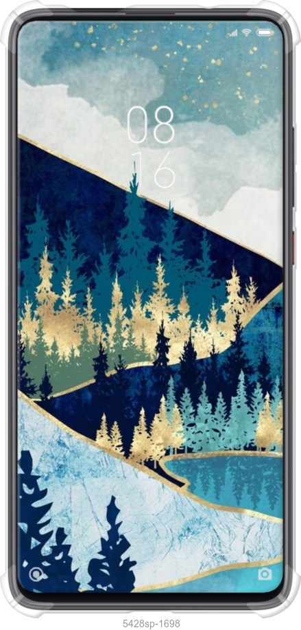 Силіконовий протиударний с посиленими кутами чехол № 5428 для Xiaomi Mi 9T Pro - 5428sp-1698 изображение 