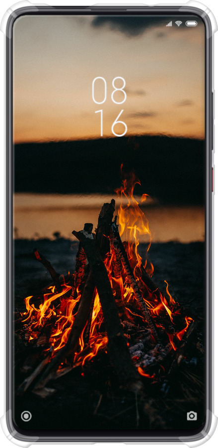 Силіконовий протиударний с посиленими кутами чехол Вогонь для Xiaomi Mi 9T - 6021sp-1815 изображение 
