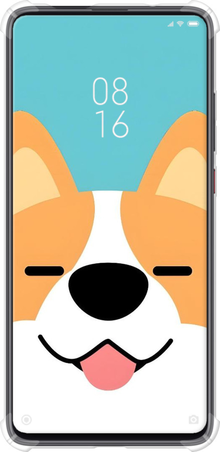 Силіконовий протиударний с посиленими кутами чехол Корги для Xiaomi Mi 9T Pro - 6280sp-1698 изображение 