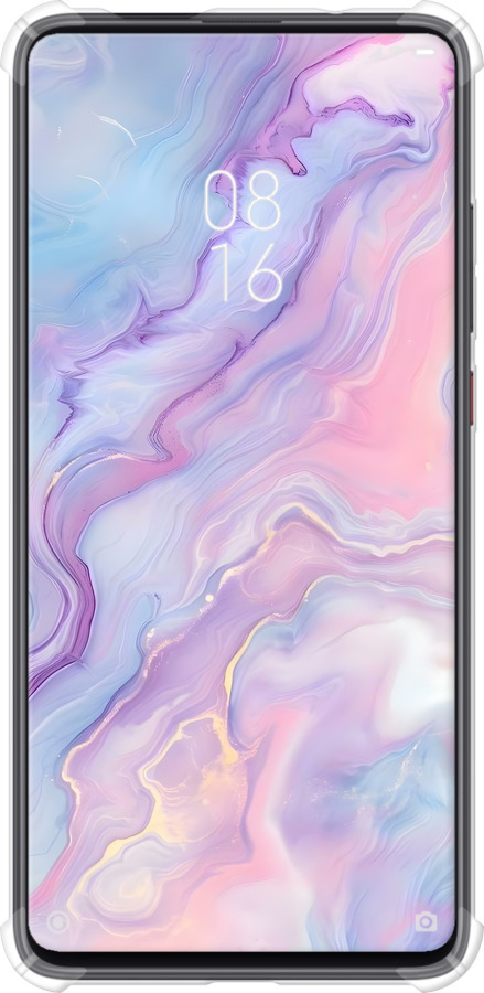 Силіконовий протиударний с посиленими кутами чехол Нежный мрамор для Xiaomi Mi 9T Pro - 6310sp-1698 изображение 