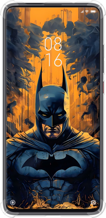 Силикон с усиленными углами чехол Бэтмен для Xiaomi Redmi K20 Pro - 6335sp-1816 изображение 