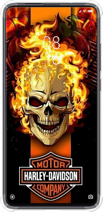 Силикон с усиленными углами чехол Харлей девидсон для Xiaomi Mi 9T Pro - 6370sp-1698 изображение 