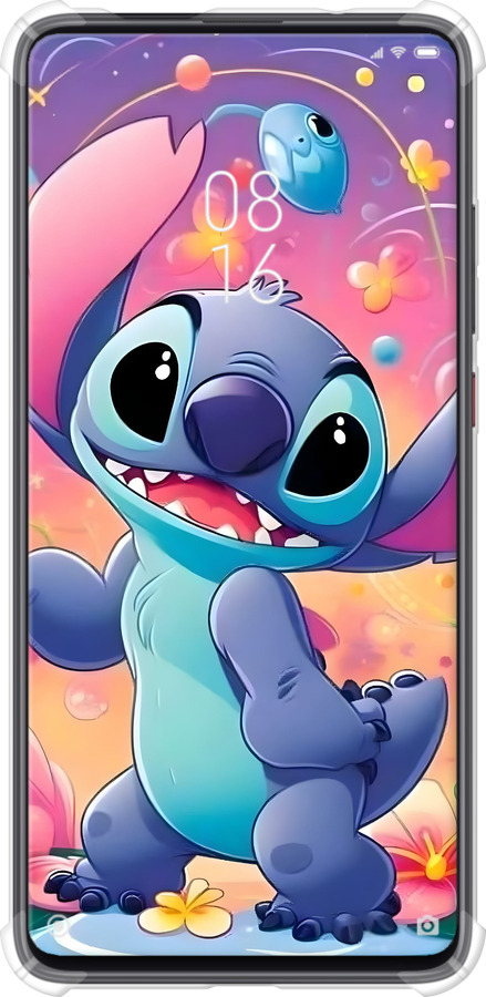 Силіконовий протиударний с посиленими кутами чехол Стич 2 для Xiaomi Redmi K20 Pro - 6371sp-1816 изображение 