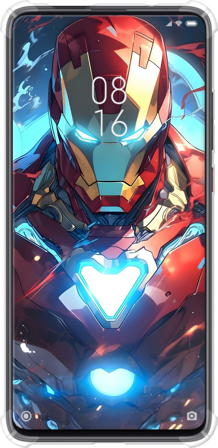 Силикон с усиленными углами чехол Железный человек для Xiaomi Redmi K20 Pro - 6372sp-1816 изображение 