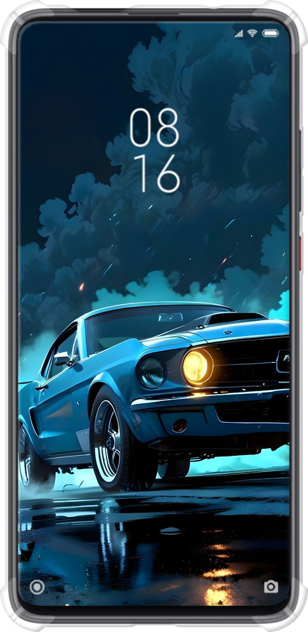 Силіконовий протиударний с посиленими кутами чехол Форд мустанг для Xiaomi Mi 9T Pro - 6374sp-1698 изображение 