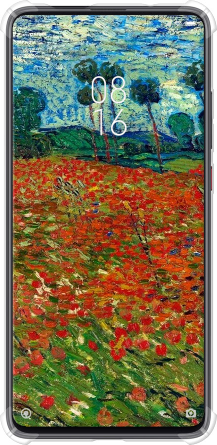 Силикон с усиленными углами чехол Винсент Ван Гог-Маковое поле для Xiaomi Redmi K20 - 6466sp-1817 изображение 
