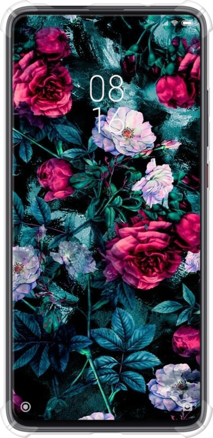 Силіконовий протиударний с посиленими кутами чехол Сад та троянди для Xiaomi Mi 9T Pro - 6483sp-1698 изображение 