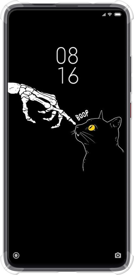 Силіконовий протиударний с посиленими кутами чехол Кішка для Xiaomi Mi 9T Pro - 6505sp-1698 изображение 